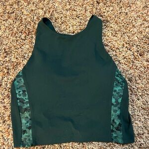 Athleta Dark Green Activewear Top